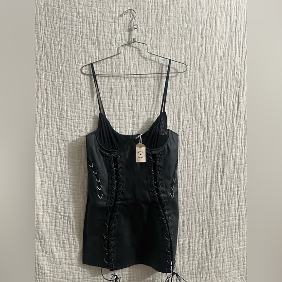 VALENTINA VOIGHT Cleo Cactus Leather Dress - Picture 3 of 7